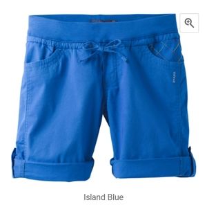 PrAna Island Blue Avril Shorts